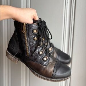 Remonte size 38 or 7 Women’s Black and Brown Ankle Boots #ankleboots
#remonte